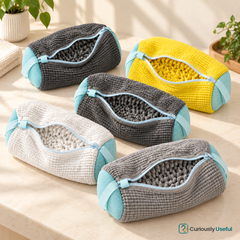 Reusable shoe washing laundry bag available in multiple colours